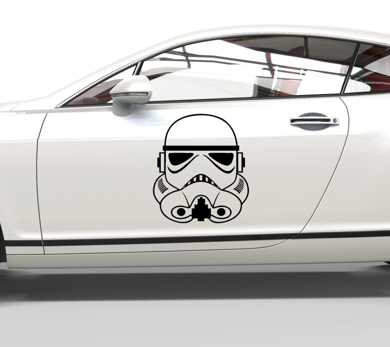 37008 Star Wars Stormtrooper Helm Aufkleber